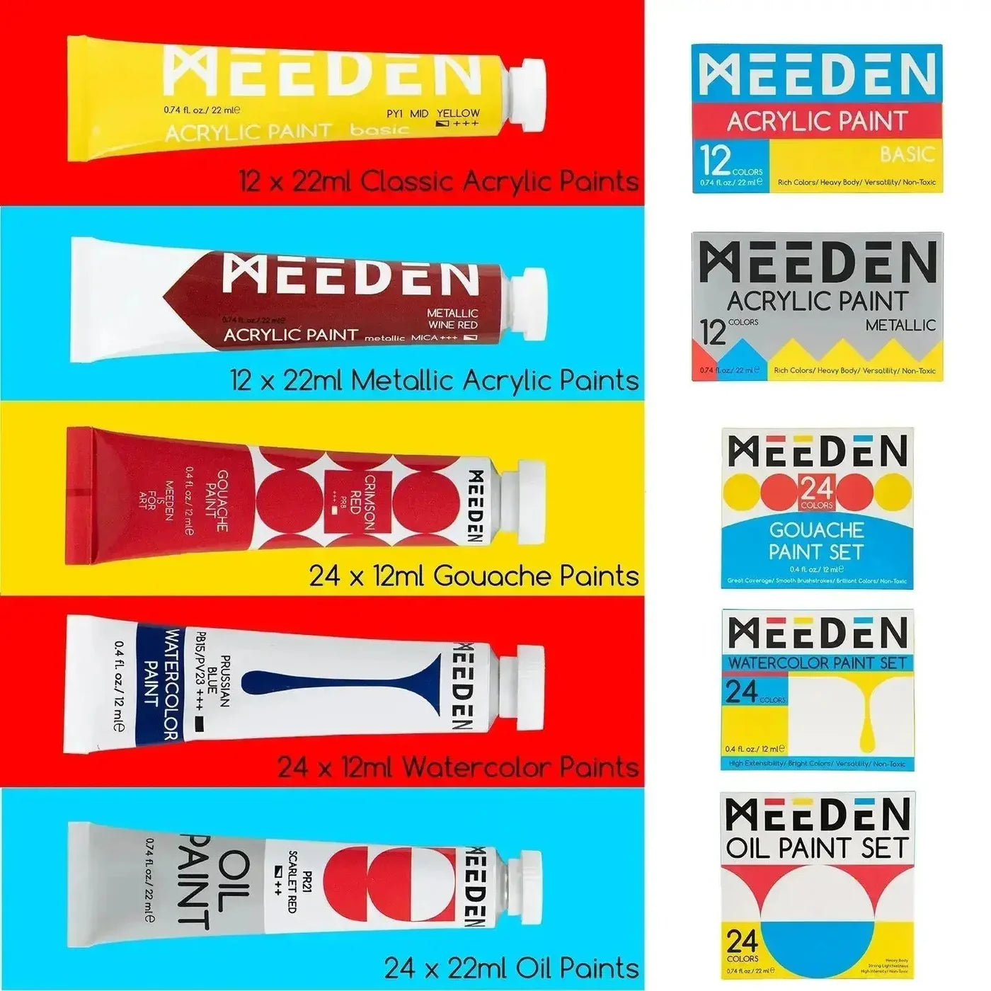 MEEDEN Deluxe All-tech Painting Set, 151Pcs Painting Kit