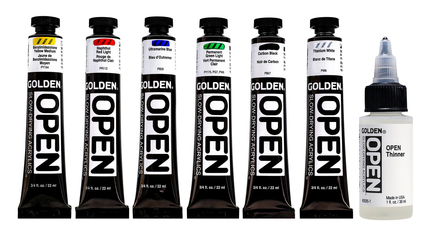 GOLDEN ACRYLIC PAINT OPEN Intro Set