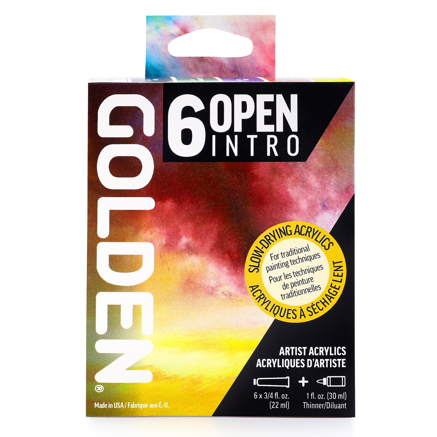 GOLDEN ACRYLIC PAINT OPEN Intro Set