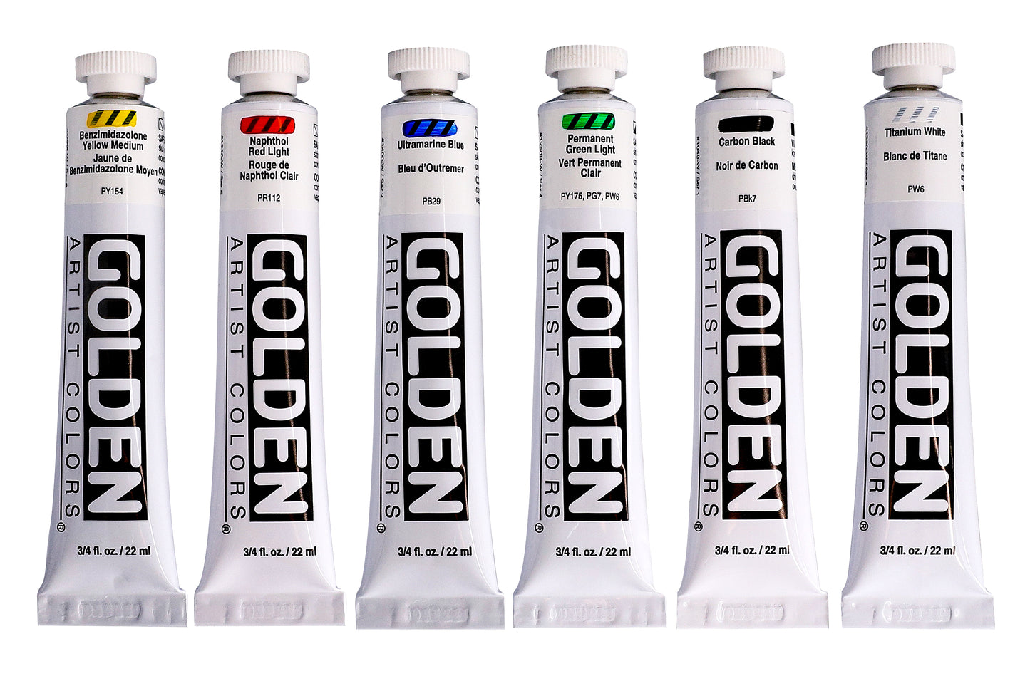 GOLDEN ACRYLIC PAINT Heavy Body Intro Set