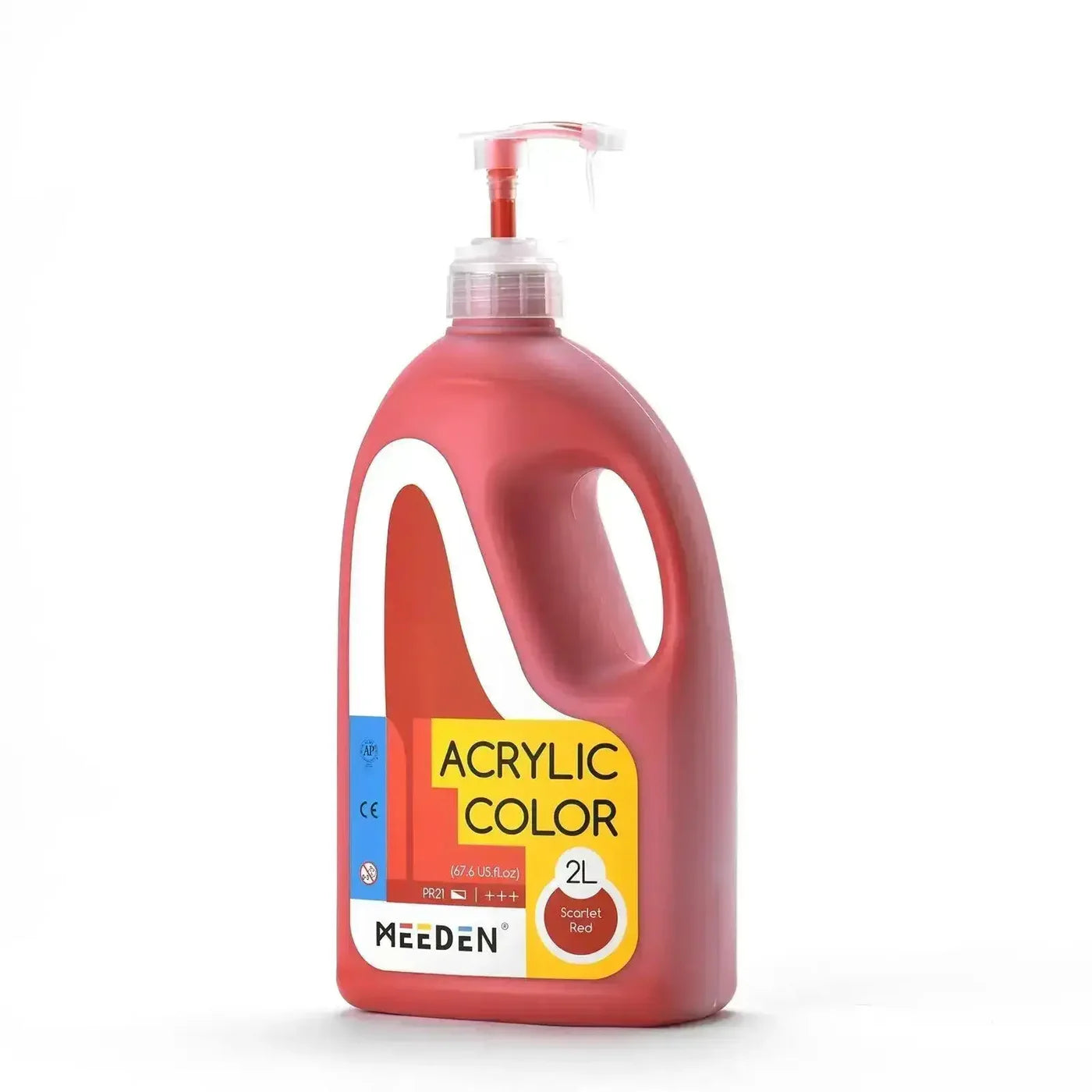 MEEDEN Acrylic Paint with Pump Lid, 1/2 Gallon / 2L / 67.6 oz