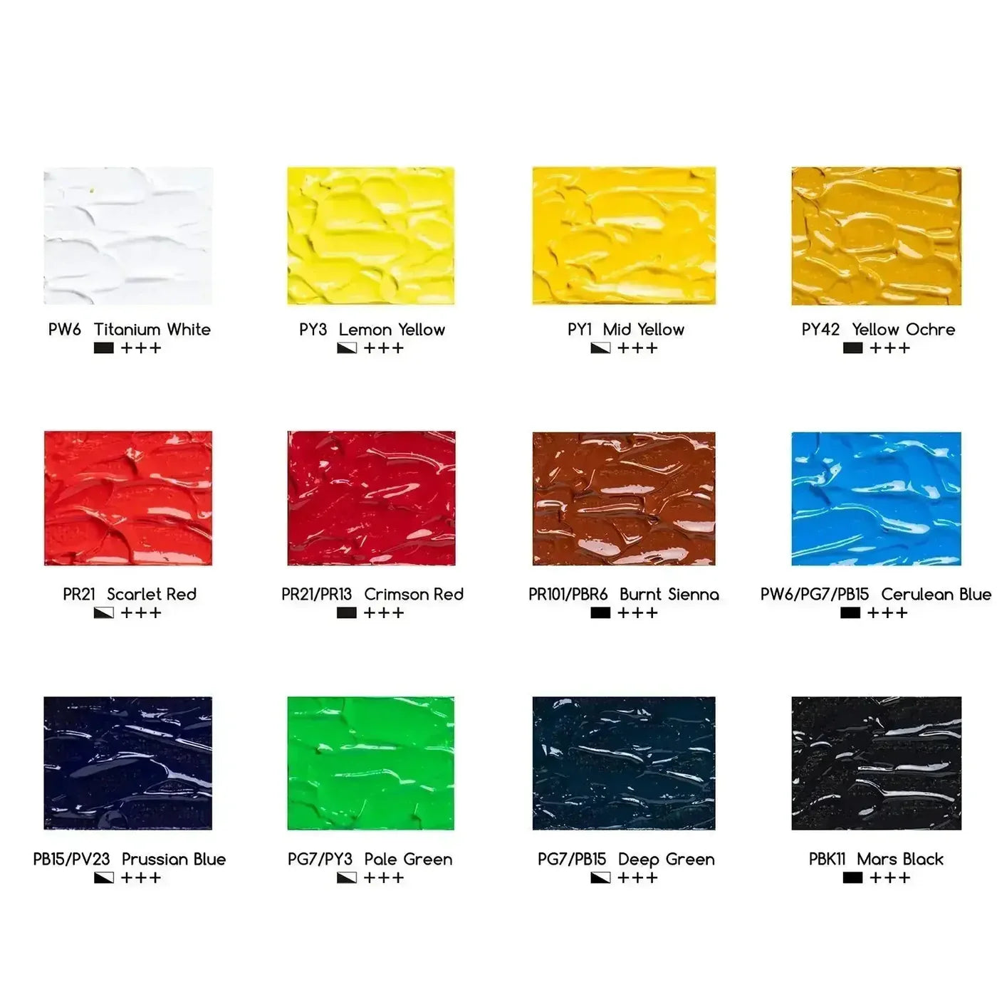 MEEDEN Vibrant Acrylic Paint Set, 12 Tubes, 22ml / 0.74 oz
