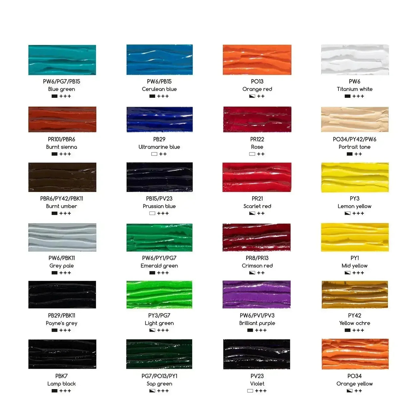 MEEDEN Oil Paint Set, 24 Tubes, 22ml / 0.74oz SKU: 1042