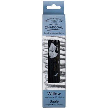 Winsor&Newton Artists' Willow Charcoal Thin 12 Sticks