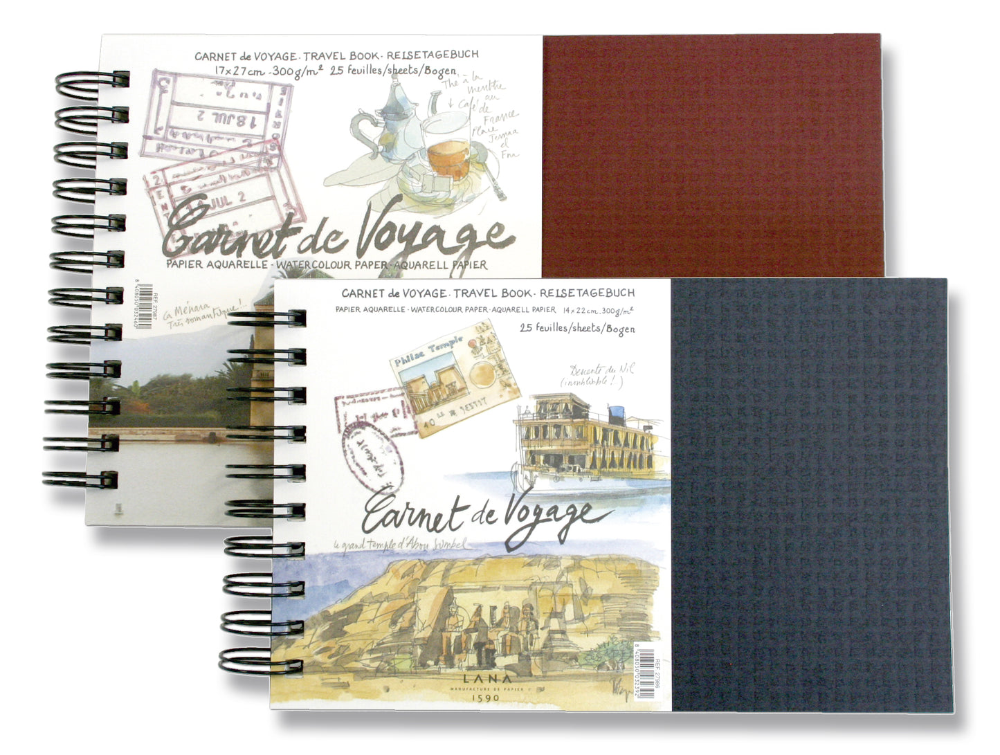 HAHNEMUHLE Carnet de Voyage Watercolour Album cold pressed 300 gsm 25% cotton rag