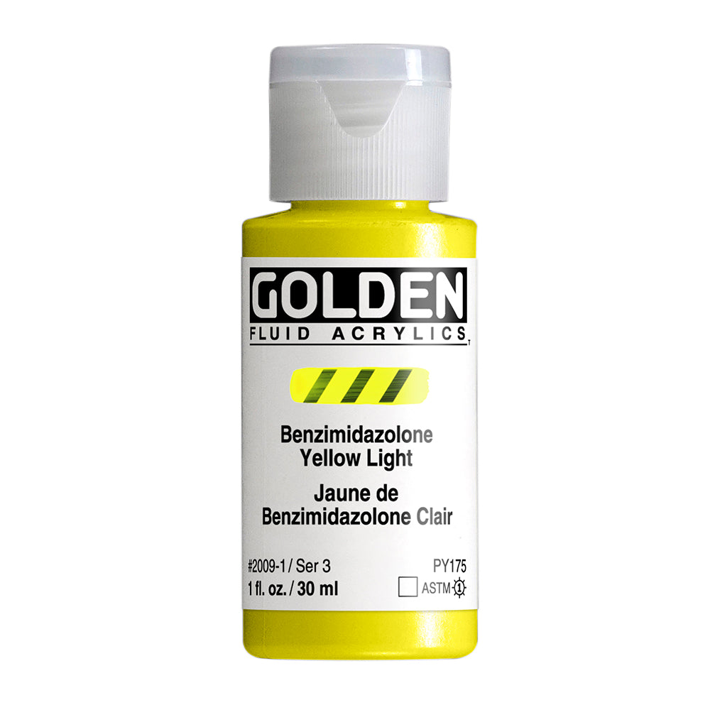 GOLDEN FLUID ACRYLIC Benzimidazolone Yellow Light