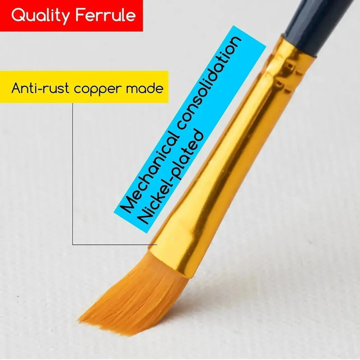 MEEDEN Acrylic Paint Brushes Set of 10 Pcs