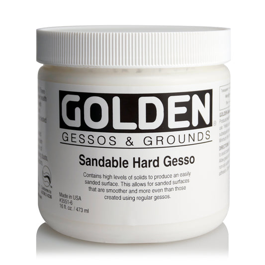 ACRYLIC GESSO&GROUND GOLDEN Sandable Hard Gesso