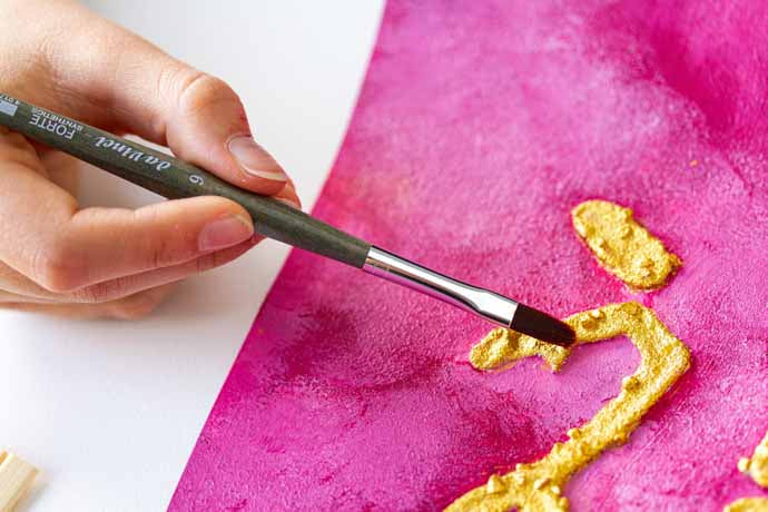 Davinci Brush Series 365 FORTE SYNTHETICS, in filbert shape
