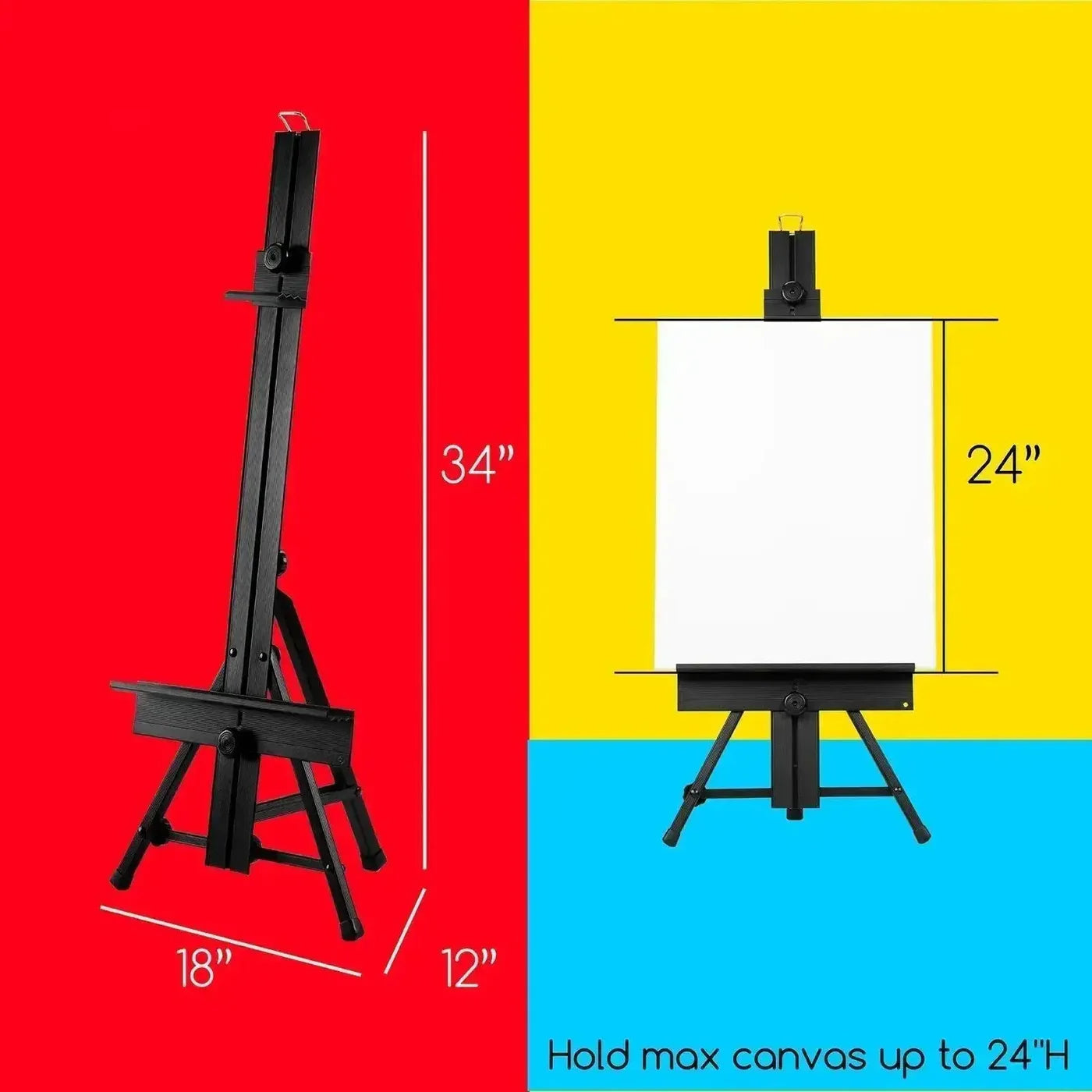 MEEDEN Aluminum Adjustable Tabletop Easel-ES-6024