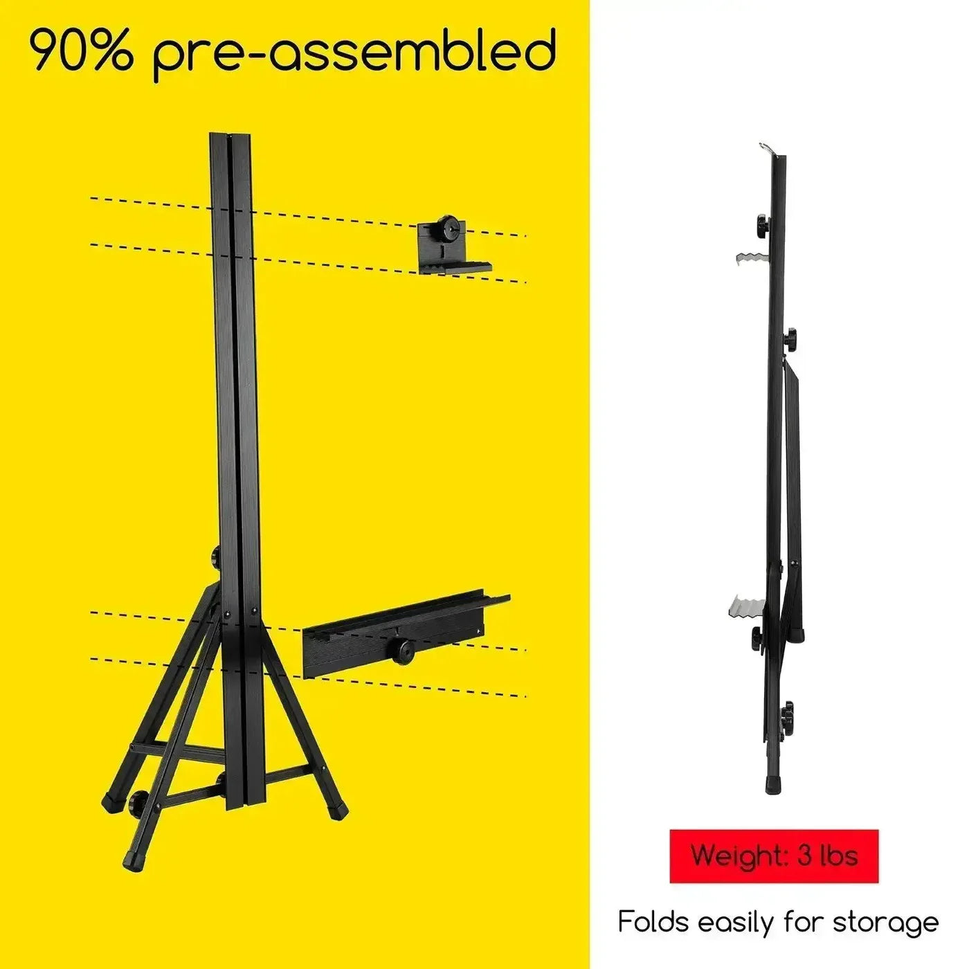 MEEDEN Aluminum Adjustable Tabletop Easel-ES-6024
