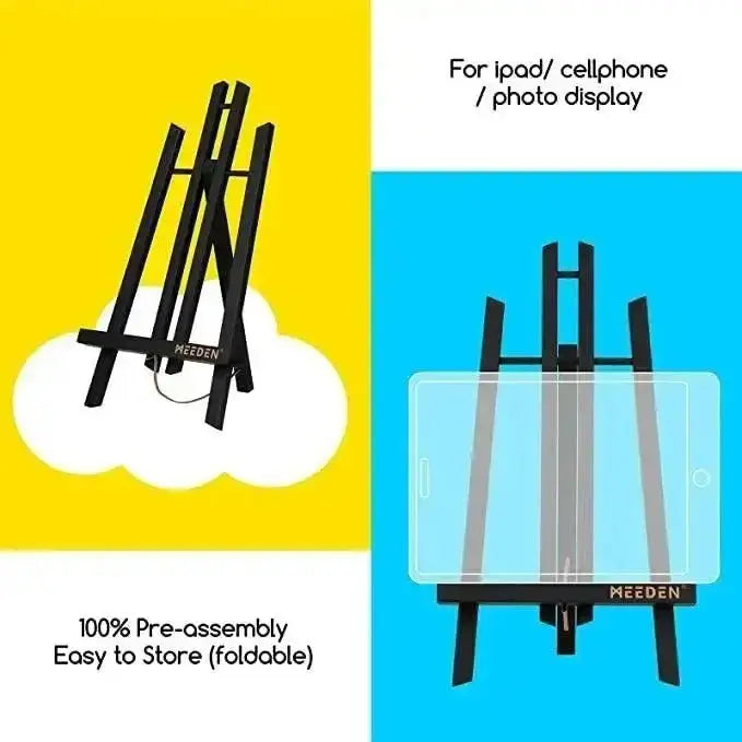 MEEDEN A-Frame Tabletop Display Easel, 16'' Black