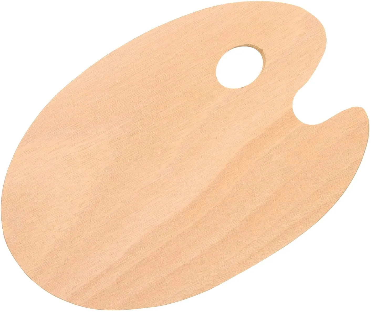 Meeden Round Wooden Palette : 10.8 x 8.2 x 0.14 in