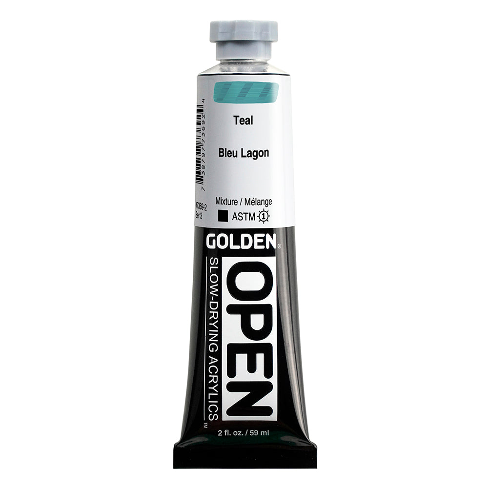 GOLDEN OPEN ACRYLIC Teal
