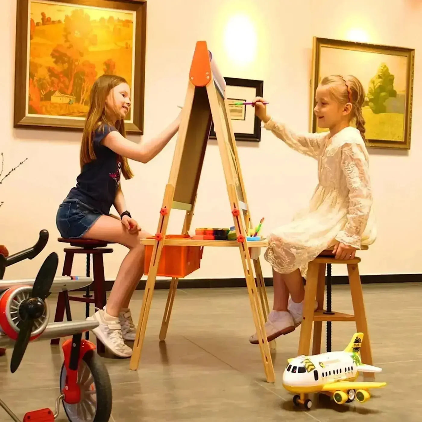 MEEDEN Double Sided Art Easel Set for Kids
