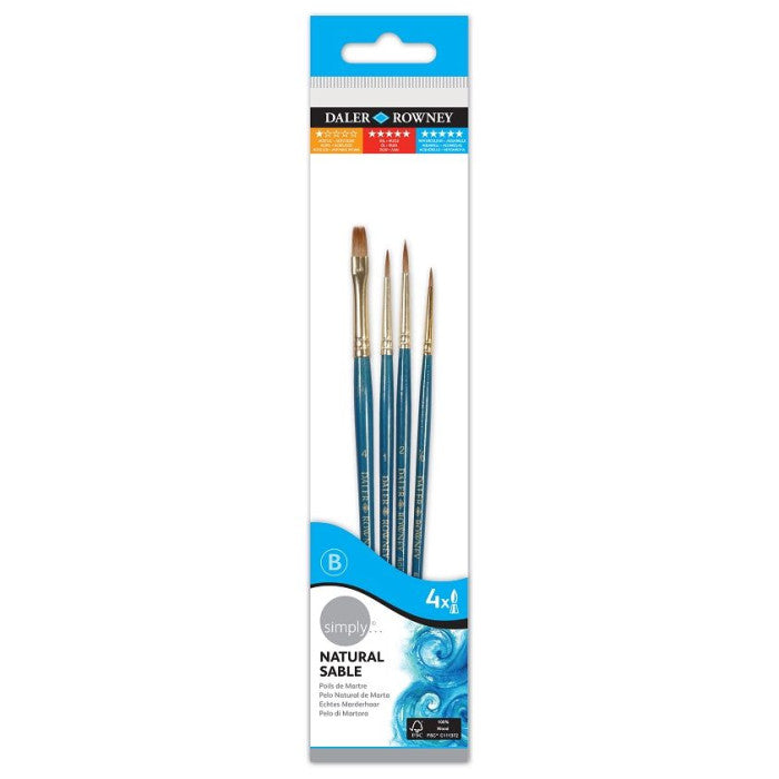 Simply Watercolor Brush Sets, Natural Hair