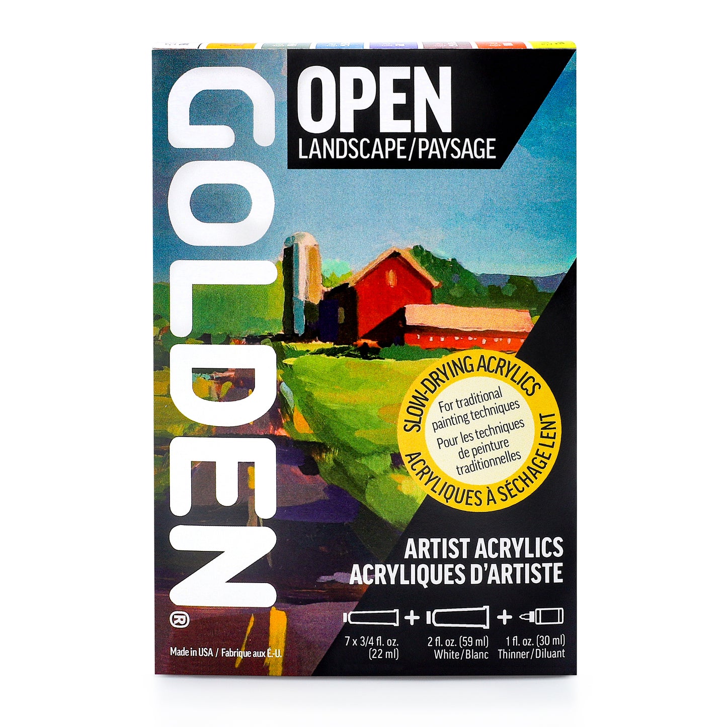 GOLDEN ACRYLIC PAINT OPEN Landscape Set