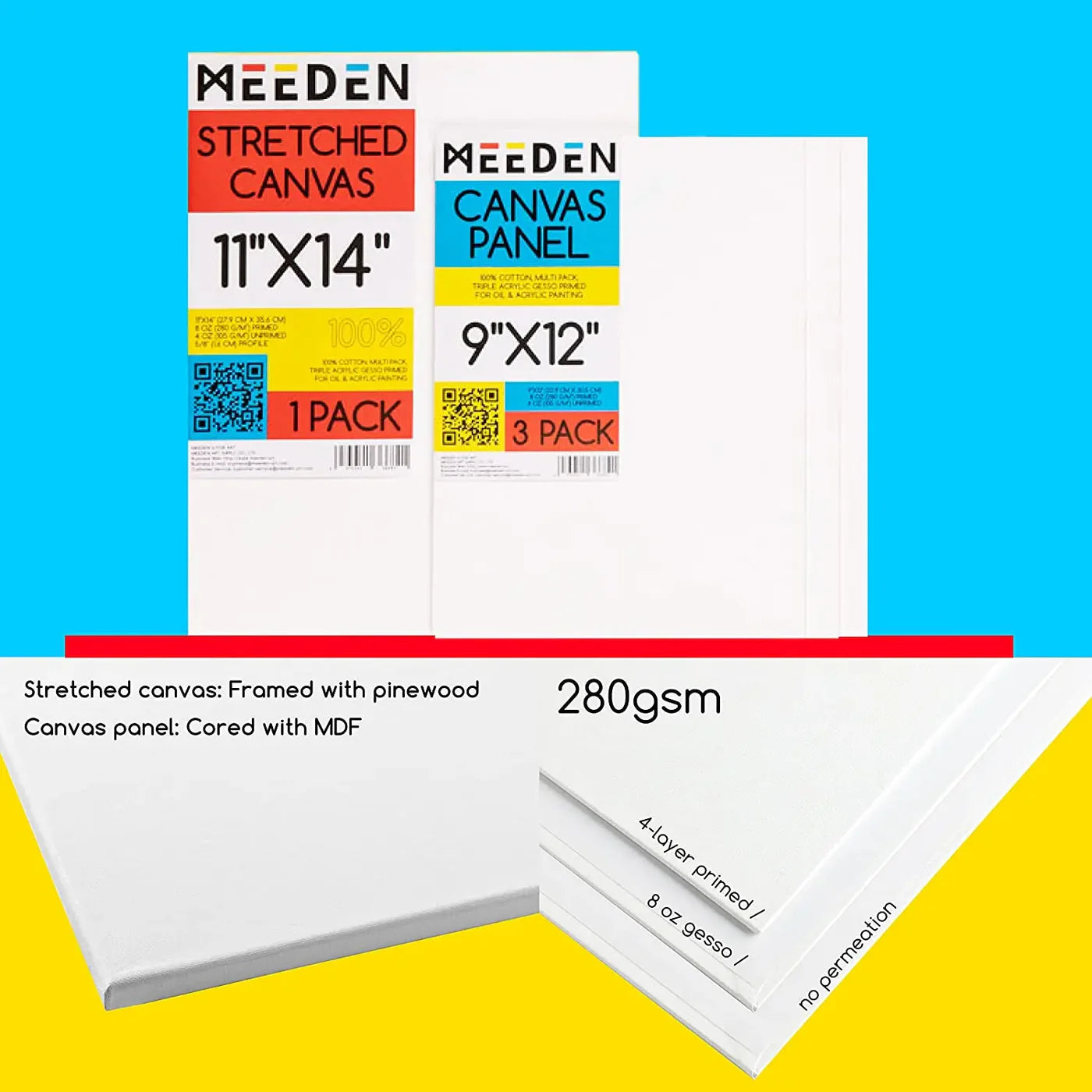 MEEDEN 44 Pcs Oil Painting Set with Tabletop Easel, 24 x 12ml Oil Paint