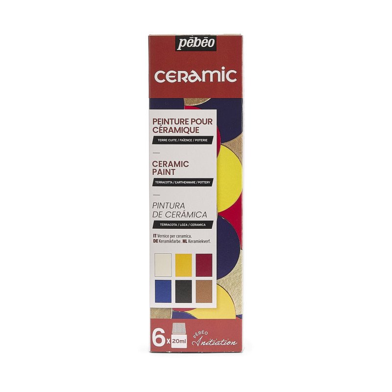 Solvent-based paint set for ceramics - Ceramic