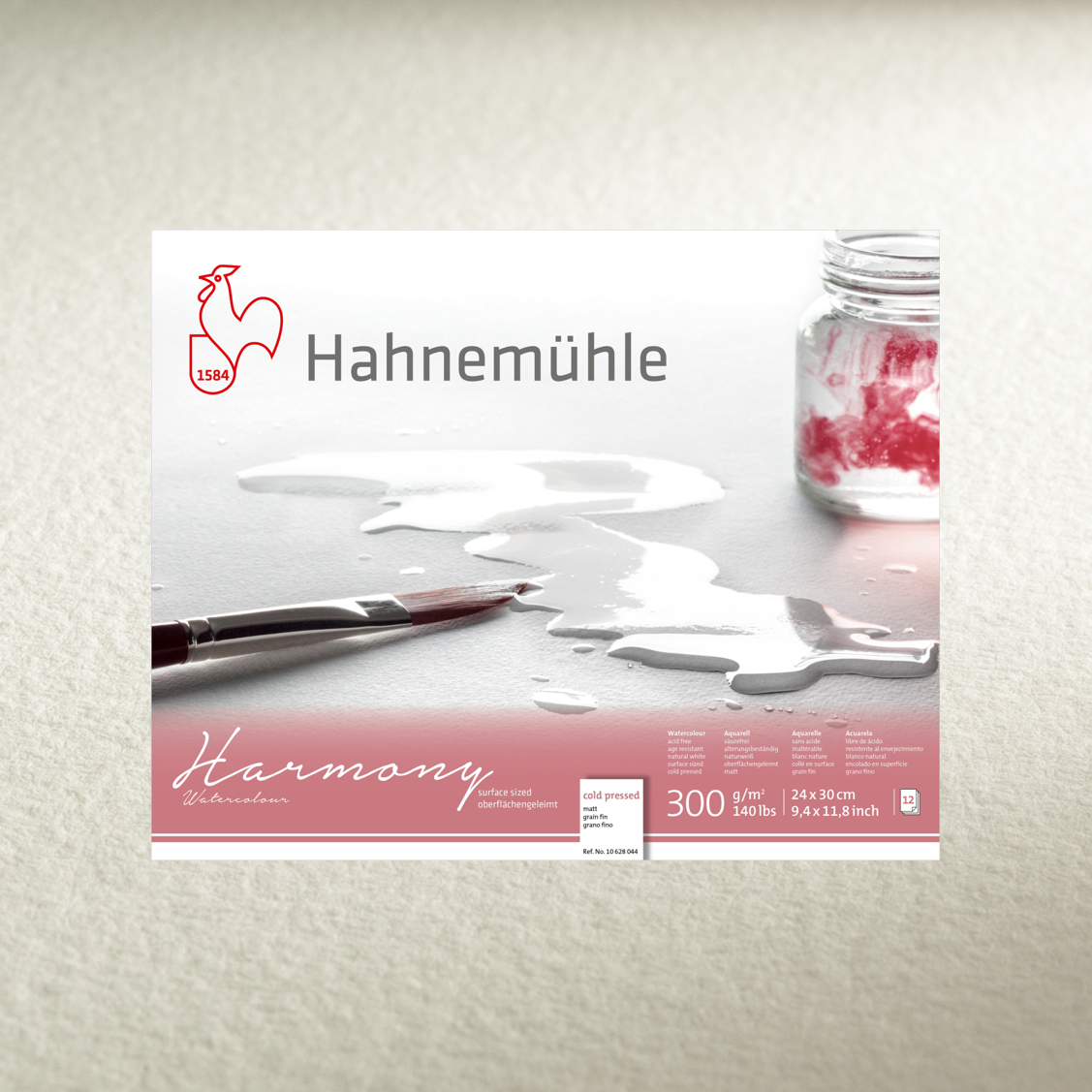 HAHNEMUHLE Harmony Watercolor 300 gsm 12 sheets Spireld