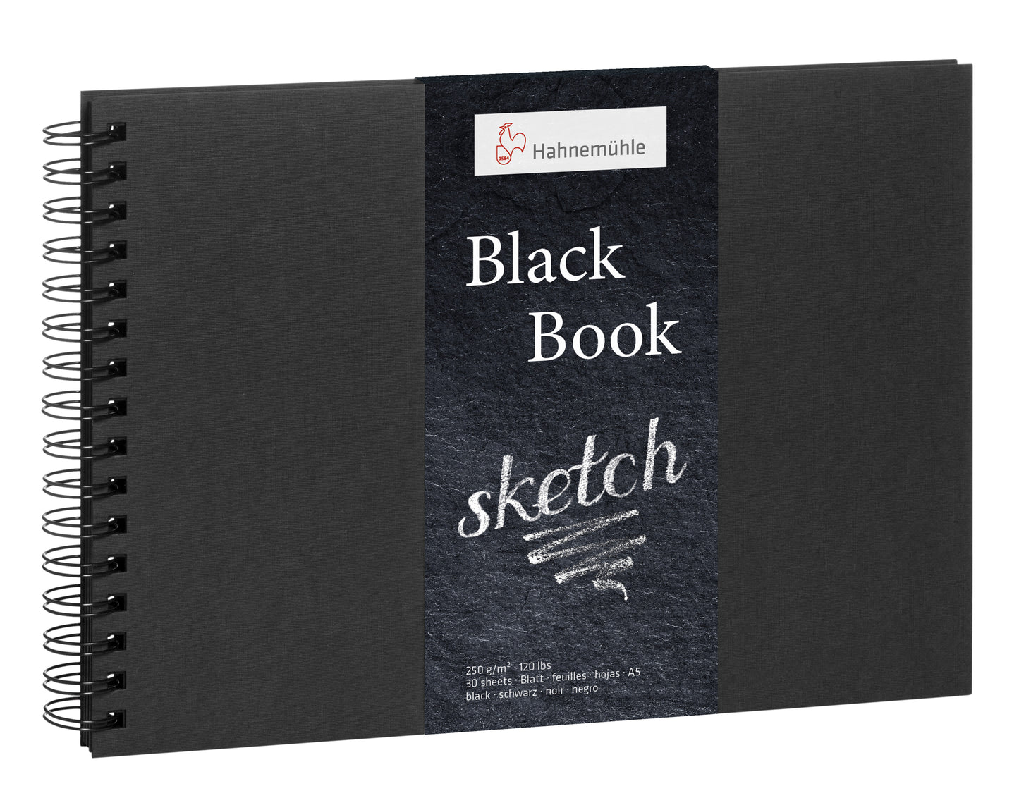 HAHNEMUHLE Black Book 250 gsm Small, black and versatile 30 sheets
