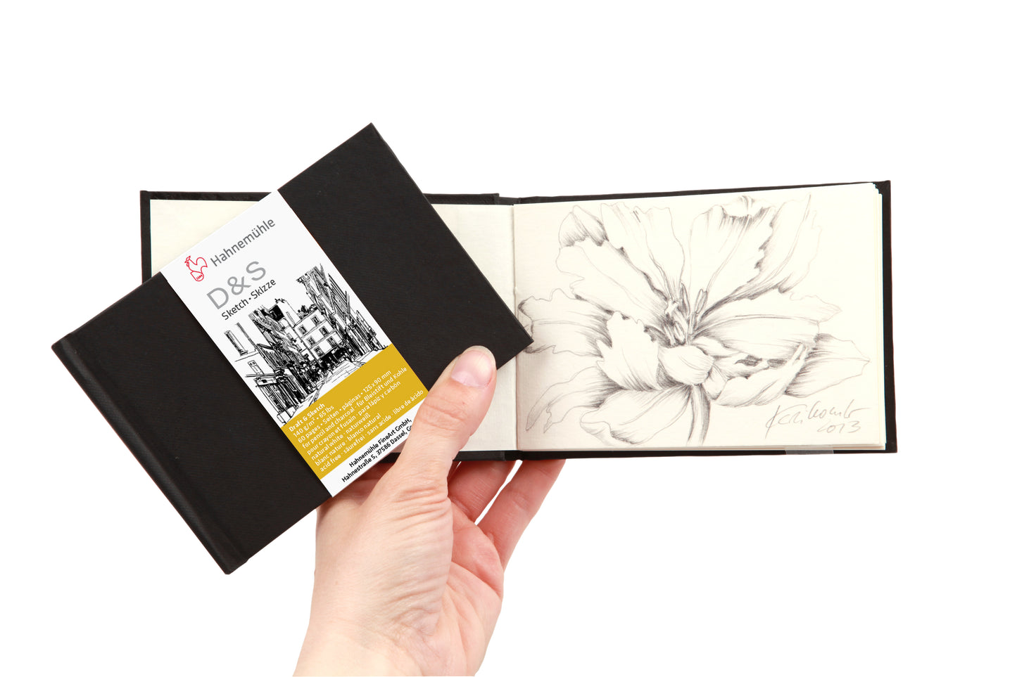 HAHNEMUHLE Sketchbook D&S 140 gsm 9 x 12,5 cm landscape format 30 Sheets Mini