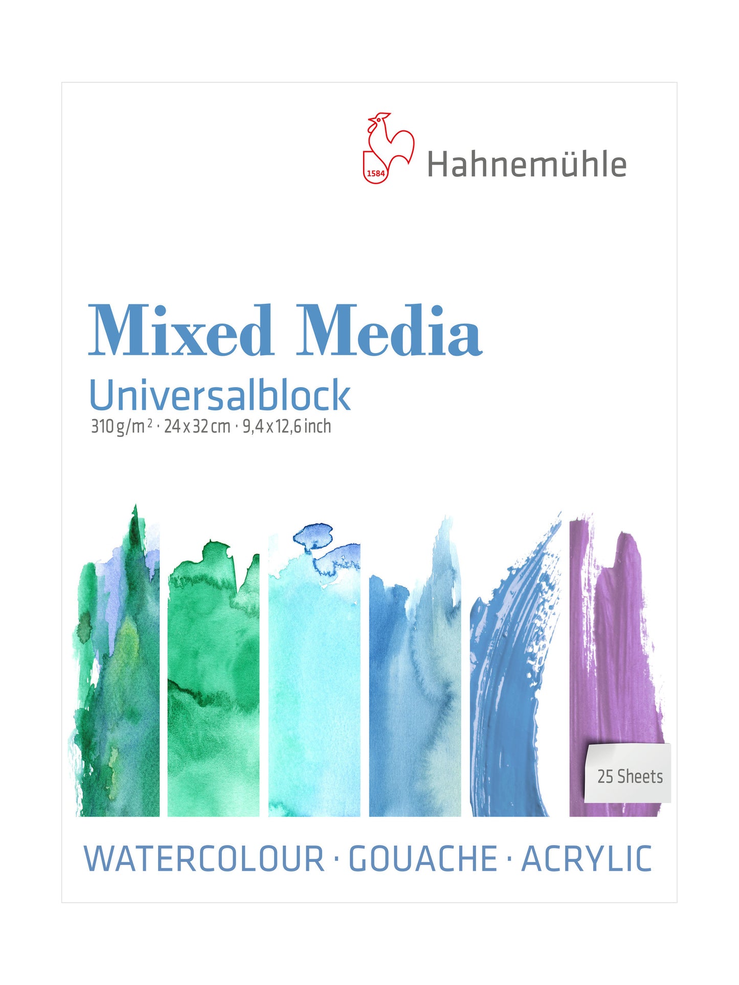 HAHNEMUHLE Mixed Media Universal Pad 310 gsm - fine grain - natural white 25 sheets