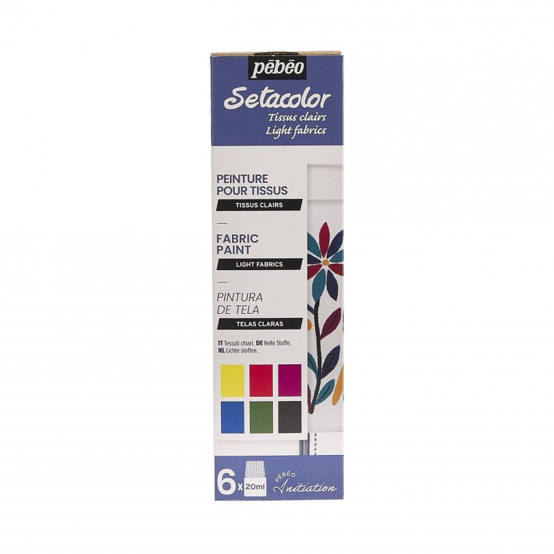 Light fabrics paint set - Setacolor Tissus Clairs