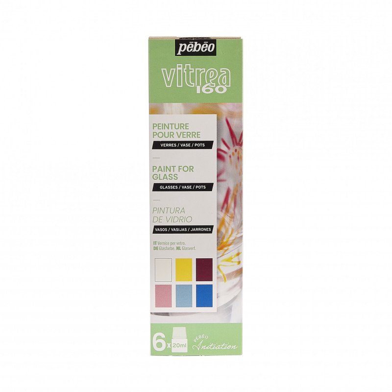 Water-based glass paint set - Vitrea 160