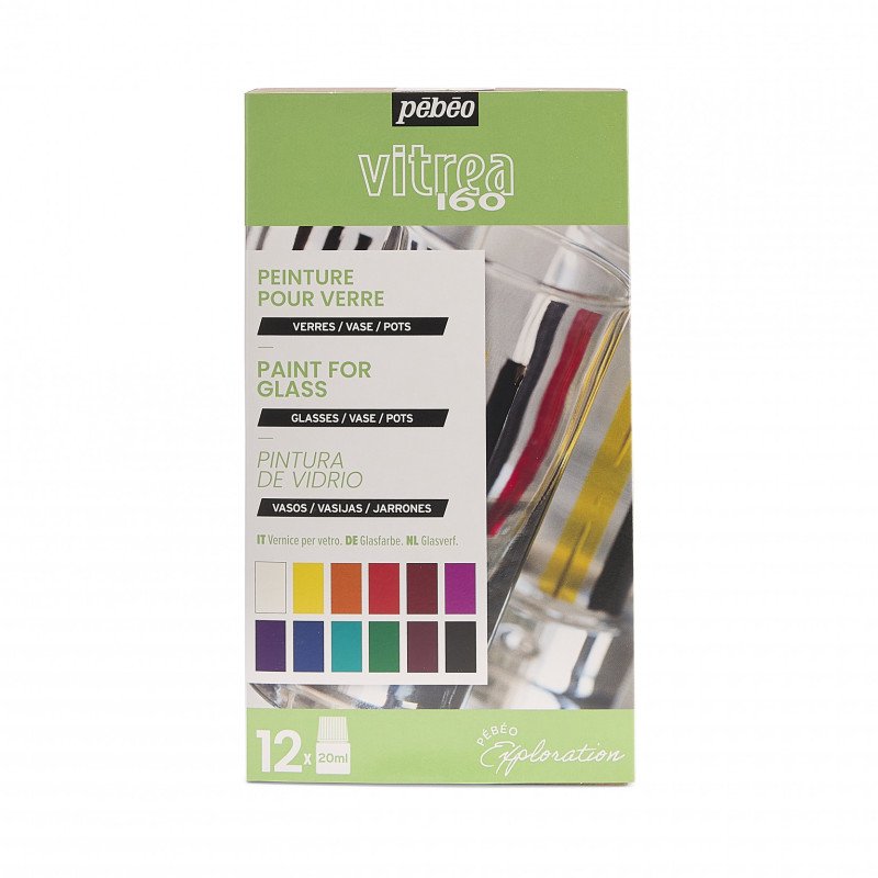 Water-based glass paint set - Vitrea 160
