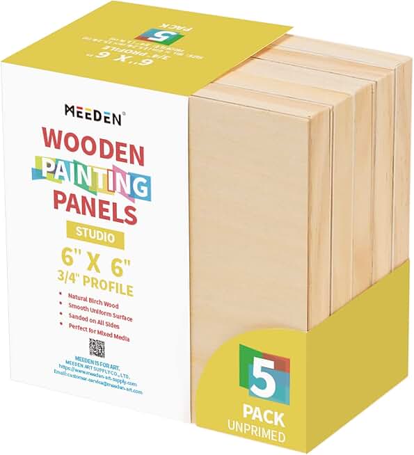 MEEDEN Artist Birch Wood Canvas Panel