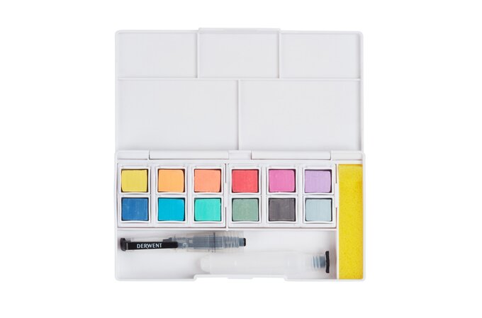 Derwent Pastel Shades Paint Pan Set, 12 Colours