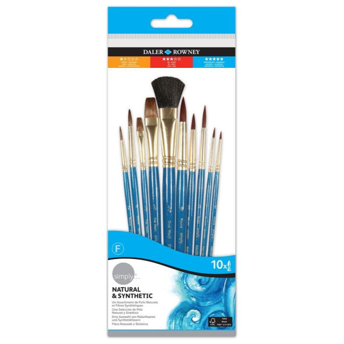 Simply Watercolor Brush Sets, Natural Hair