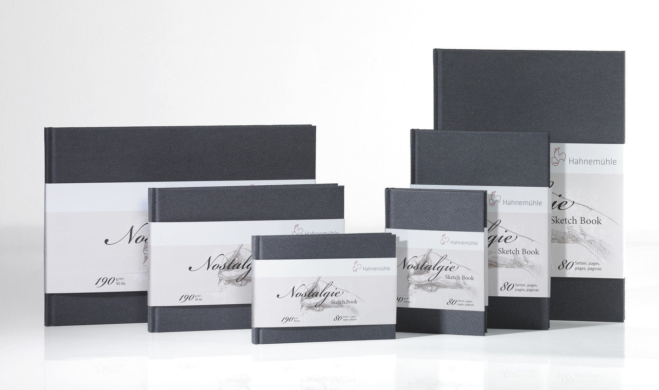 HAHNEMUHLE Nostalgie Sketchbook 190 gsm natural white 80 pages 40 sheets