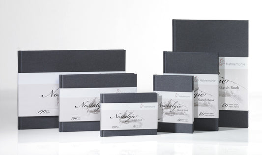HAHNEMUHLE Nostalgie Sketchbook 190 gsm  natural white 80 pages 40 sheets