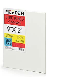 MEEDEN 100% Cotton Stretched Canvas Single and Packs