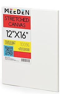 MEEDEN 100% Cotton Stretched Canvas Single and Packs