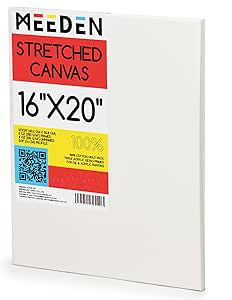 MEEDEN 100% Cotton Stretched Canvas Single and Packs