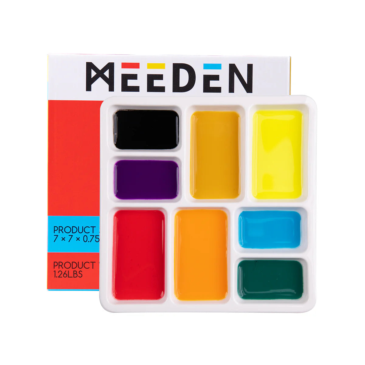 MEEDEN 8-Well Porcelain Palette