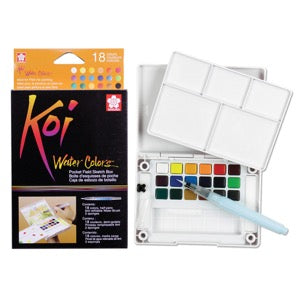 Koi Fine Quality Watercolor Field Sketch Boxes With Waterbrush