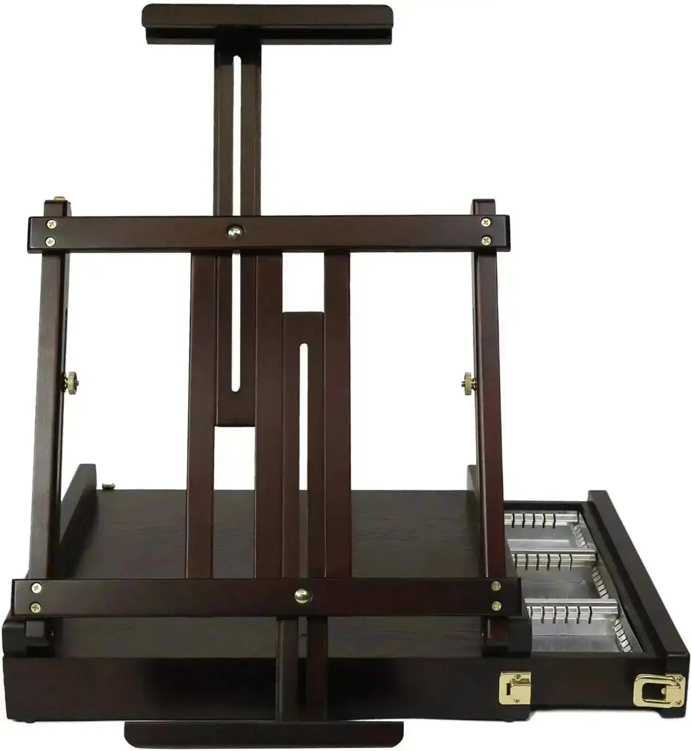 MEEDEN Artist Tabletop Easel with Metal Lined Drawer-Dark-W05B