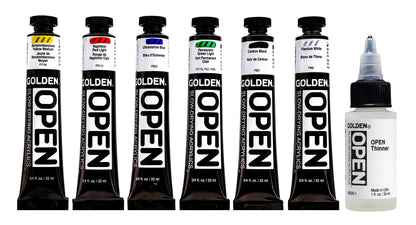 GOLDEN ACRYLIC PAINT OPEN Intro Set