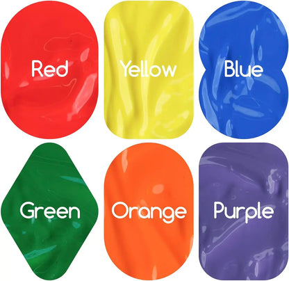 MEEDEN Finger Paints for Kids Baby 3+ Age 2 fl.oz 6 Colors