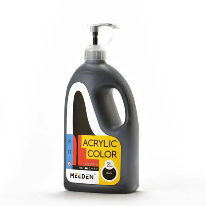 MEEDEN Acrylic Paint with Pump Lid, 1/2 Gallon / 2L / 67.6 oz