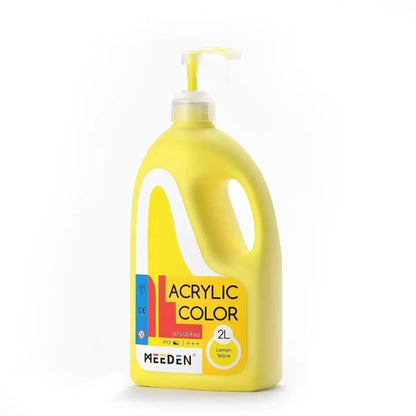 MEEDEN Acrylic Paint with Pump Lid, 1/2 Gallon / 2L / 67.6 oz
