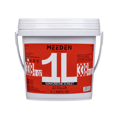 MEEDEN Studio Acrylic Paint-Chrome Green Hue, 1L / 33.8 oz