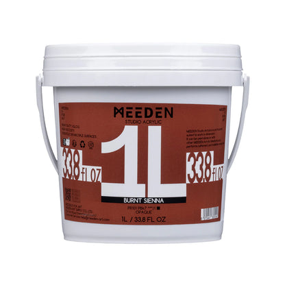 MEEDEN Studio Acrylic Paint-Chrome Green Hue, 1L / 33.8 oz