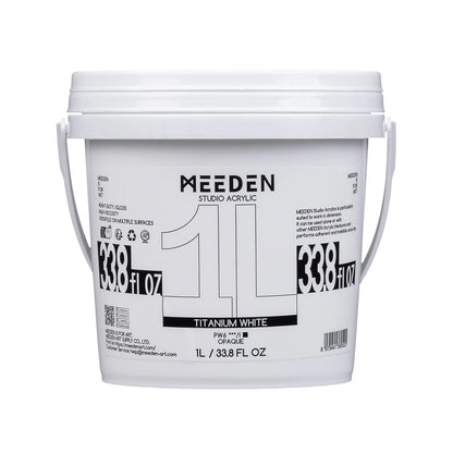 MEEDEN Studio Acrylic Paint-Chrome Green Hue, 1L / 33.8 oz