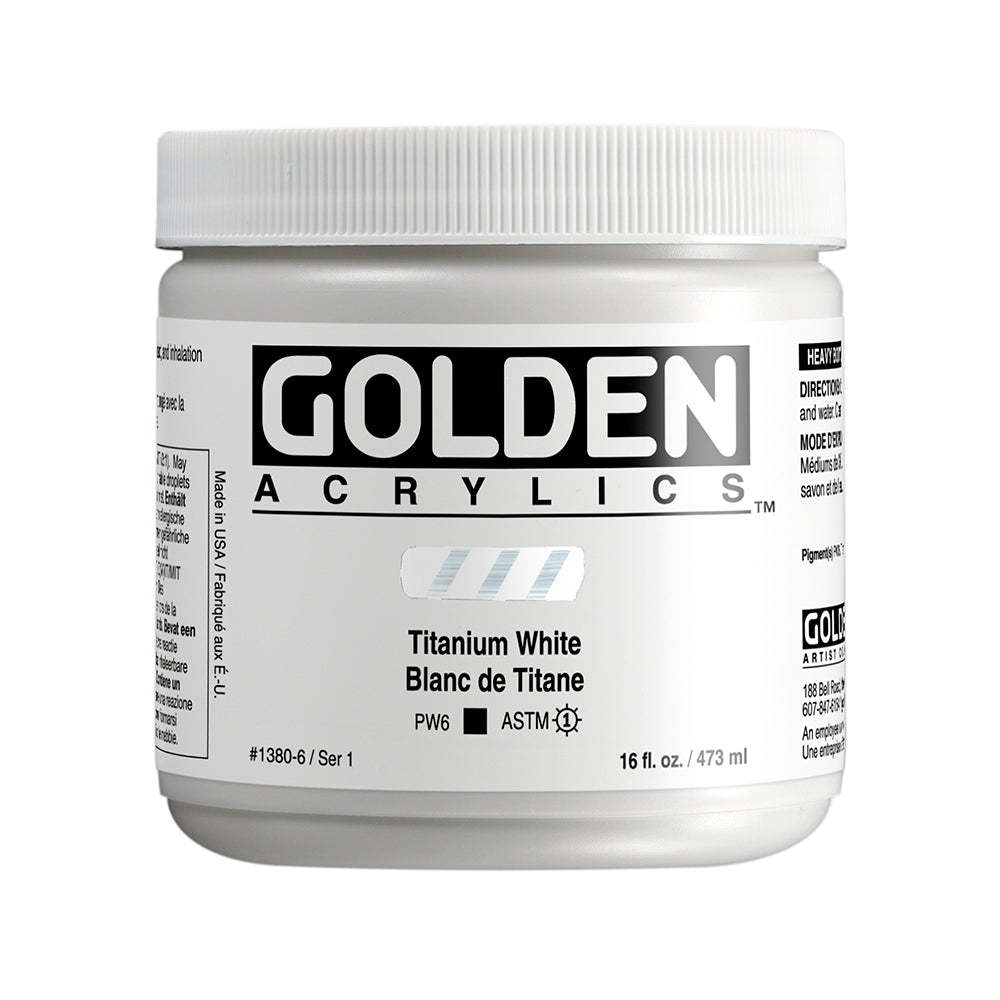 GOLDEN ACRYLIC PAINT HB Titanium White