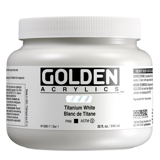 GOLDEN ACRYLIC PAINT HB Titanium White